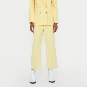 Thick corduroy yellow culottes